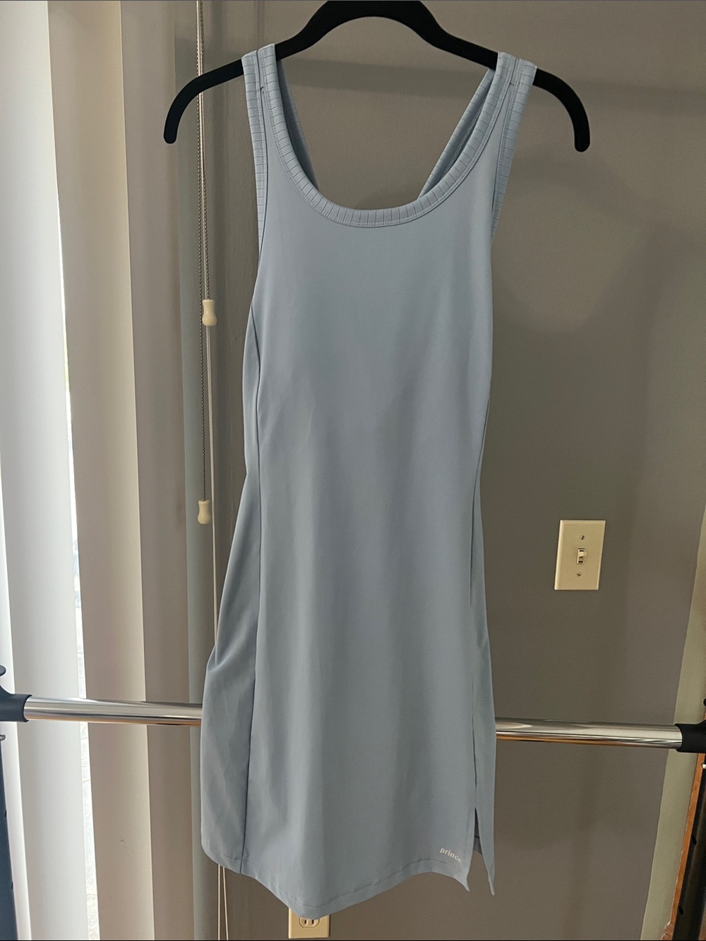 Light Blue Athletic Tank Dress with matching shorts